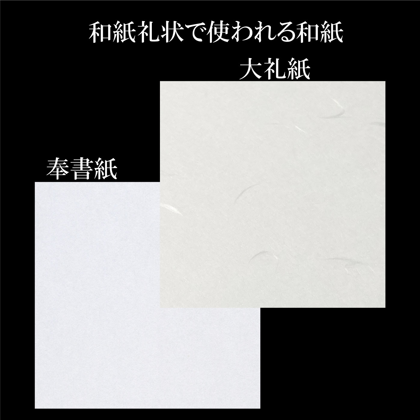 和紙礼状の材質